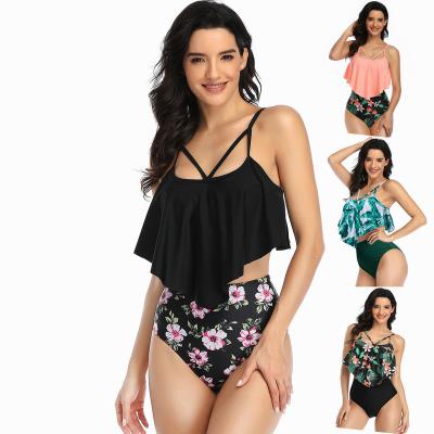 China 2021 Breathable Hot Selling Printed Swimwear Plus Size Customized Sexy Fashion Two Piece Bikini Sexy Women Swimwear for sale