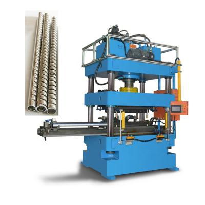 China 200~650mm Header Automatic Hydraulic Pipe Punching Machine For Parallel-flow Microchannel Condenser for sale