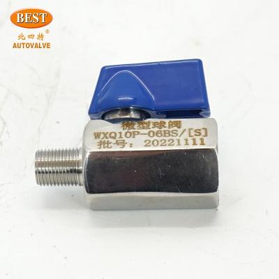 Китай General Factory Price Stainless Steel Miniature Ball Valve Hot Sale WXQ10-B Series Stainless Steel Customization Miniature Ball Valve продается