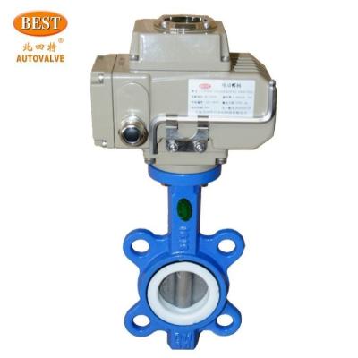 China General Open Closed Type C810-C Carbon Steel 2/2 Way Electric Centerline Butterfly Valve en venta