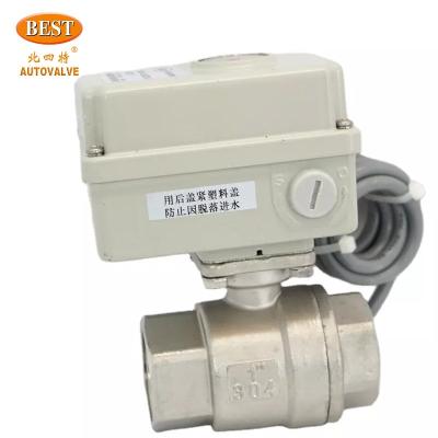 China General C6004 Series Regulating Type SS 2/2 Way Mini Electric Ball Valve en venta