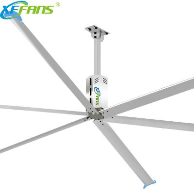 China Big Worshop Best Selling Energy Saving Hvls Fan For Factory Large Diameter Industrial Ceiling Fans for sale