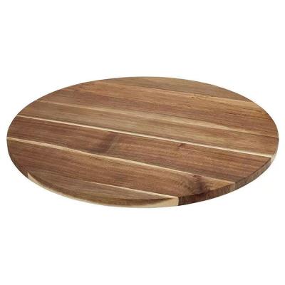 China DIY21991 Viable Wholesale Diyue Party Christmas Cake Stand Home Serving Boards Susan Acacia Wood Table Turner Wooden Lazy for sale