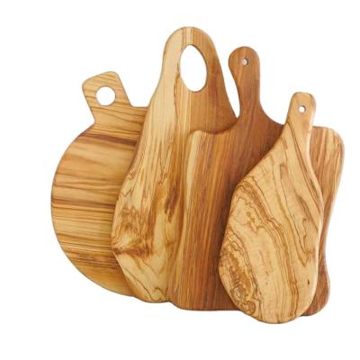 China Diyue Sustainable Household Items DIY21961 Customized Luxury Wooden Cutting Boards Olive Wood Cutting Plates Home Kitchen Utensils for sale