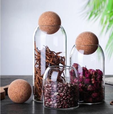 China DiYue Household Goods DIY21323 Home Kitchen Food Storage Container Viable Rope Lid Home Kitchen Food Storage Container Viable Sealed Glass Jar Amazon Sale Spice Jar for sale