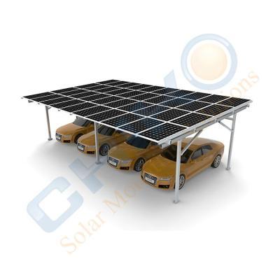 China HOME Car Thrown Solar Aluminum Mounting Solution With Pre-Assembled Components Carport Solar Mounting System (Customizable) for sale