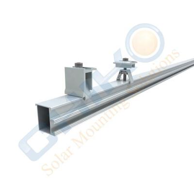 China Commercial Solar PV Mounting Rail For Roof Chassis Mounting System Aluminum for sale