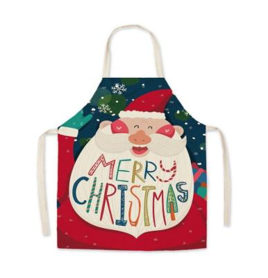 China Christmas Eco-friendly Apron Kitchen Apron Canvas Baking Apron for sale