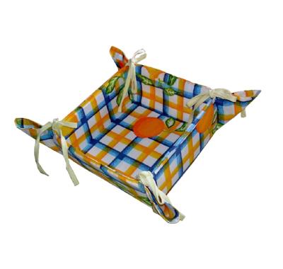 China Sustainable Collapsible Cotton Bread Basket for sale