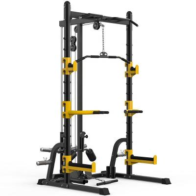 China New 2021 Steel Barbell Cheap Multifunctional Adjustable Squat Rack Complete Fitness Training Equipment for sale