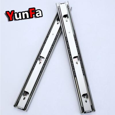 China OEM Guangdong silent supply 45mm 100 lbs full extension ball bearing bayonet slide for tool storage add hook for sale