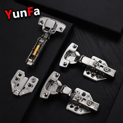 China Modern China Jieyang Damping Hydraulic Soft Closing Table Hardware Fitting Hinge Clip Folding On SS201 3D Cabinet Hinge for sale