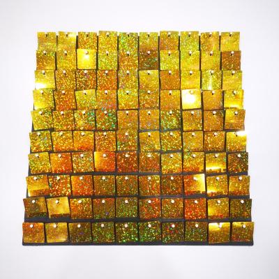 China 2022 New CIA 2022 Sequin Wall Panels Head Step Billboard Material Sequin Flashing Panel Party Background Wall Decoration Panel for sale