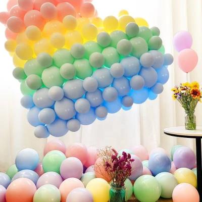 China 10 Inch Macarons Pastel Balloons INS Sale Kids Baby Wedding Birthday Party Bath 100pcs Hot Wholesale Latex Balloon for sale