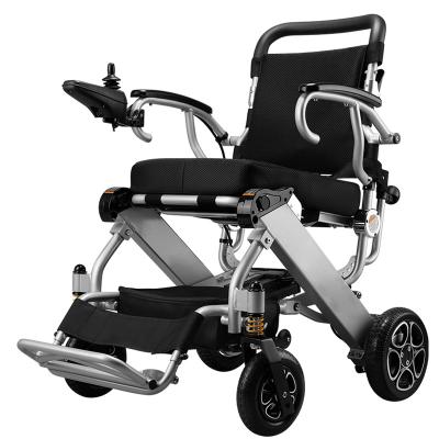 China Aluminum Alloy 2020 hot sell fashion foldable lightweight electric wheelchair for disabled for sale