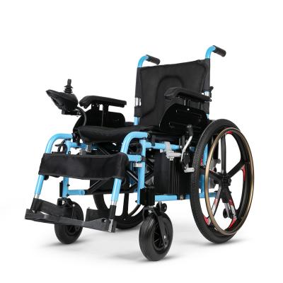 China 2020 high quality foldable light weight electric wheelchair folding for handicapped for sale