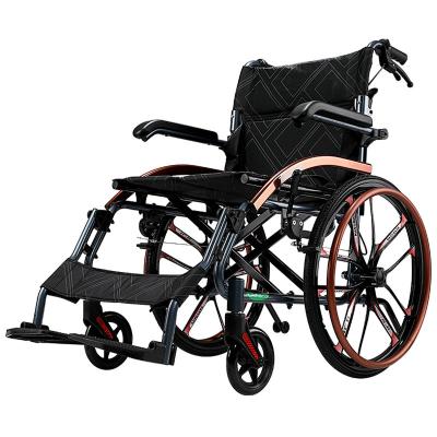 China Free shipping high quality lightweight fashion foldable manual wheelchair for disabled for sale