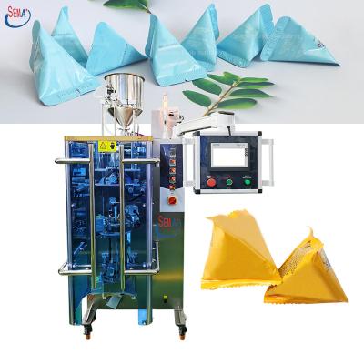 China Food Pyramids Stick / Cream Bags Making Packing Machine for sale