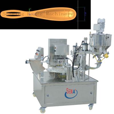 China Food Piston Filling Machine Piston Filling Machine Honey Spoon Blister Packaging Cup Automatic Filling Sealing Machine for sale