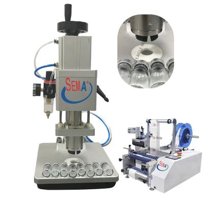 China Medical Semi Automatic Bottle Crimper Vial Crimping Machine Ampoule Glass Capping Machine For Sale for sale