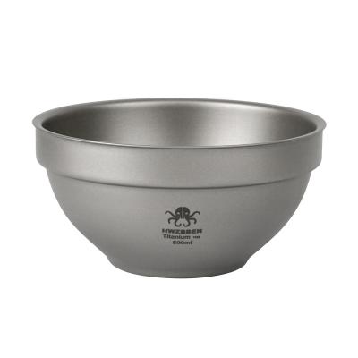 China Morden Sustainable Popular Outdoor Luxury Box Logo Titanium Food Bowl Titanium Custom Cutlery Set For Camping Gift Increasing Picnic Survival for sale