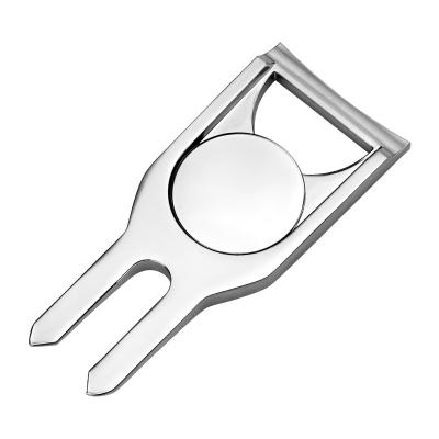 China Customized High Quality Logo Engraving Blank Golf Divot Design G08 Multi Function Zinc Alloy Golfers Remover Repair Tool For Rising for sale