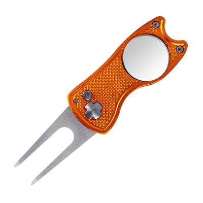 China Golf Outdoor Sports Increasing Tool High Quality Customized Logo Engraving Blank Golf Divot Design Golf 28 Divot Aluminum Tool Repair Tool for sale