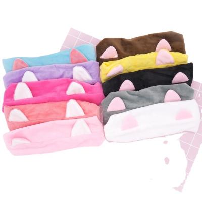 China Waterproof 2020 New Arrival Animal Ear Headband For Face Washing for sale