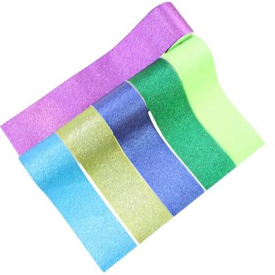 China Recyled Holographic Glitter Grosgrain Solid Shiny Ribbon 3