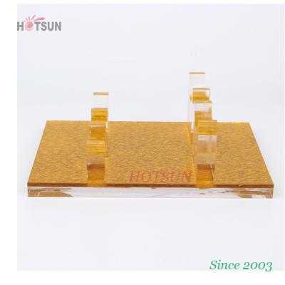 China Eco-Friendly Custom Clear Gun Show Stand Single Acrylic Scope Rack Sword Display Stand for sale