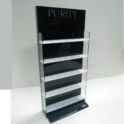 China Display Rack 5 Tier LED Acrylic Liquor Bottle Display for sale