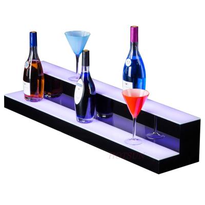 China Eco-friendly Big Sizes 30 Inch Bottle Display Acrylic Glofifier Bottle Liquor Counter RGB LED LED Bar for sale