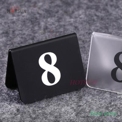 China Hotel Catering Supplies Customized Hotel Catering Supplies Acrylic Table Number for sale