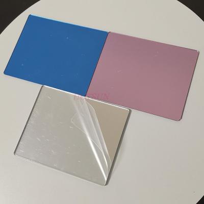 China Custom Adhesive Decorative Plastic Anti Fog Wall Acrylic Mirror Sheet for sale