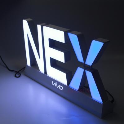 China Custom 3D Illumination LED Indoor Sign Acrylic Channel Letter LED Logo Sign for sale