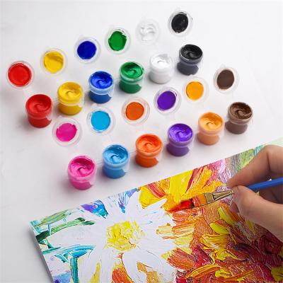 China Kids/Students/Beginners/Color Box Factory Direct Sales 3ml Acrylic Paint Artist Painting Cheap Acrylic Paint Colors for sale