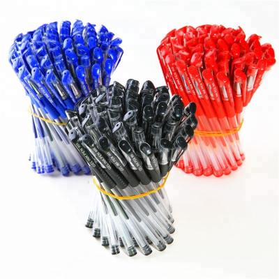 China 0.5mm Normal Gel Pen With Logo Test Good Gel Pen Gel Pen Stationery With Clip Refill Ink Pen Multi Color Low Price for sale