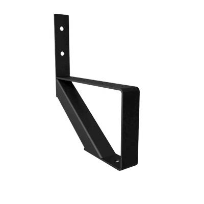 China Hotel Steel Stair Riser-1 Step Smooth-Black Steel Stair for sale