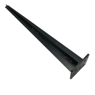 China Raw Materials Black Classic Fence Post Metal Anchor For Exterior Fence Panels for sale