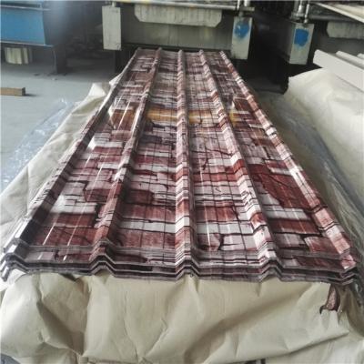 China Roofing Tile PPGI Brick Red Color Coeated Corrugated Steel Sheet Metal Fabrication Zinc Coated Steel Sheet for sale