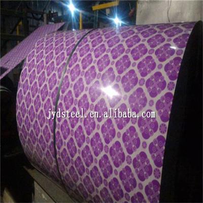 China Roofing Tile Manufacturer Supply Printed Color Coil / Flower Design Steel Sheet PPGI In Coil for sale