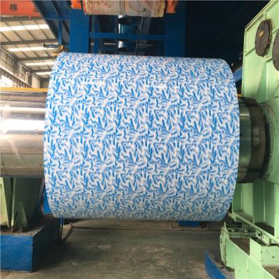 China Roofing Tile Making Supply Printed Steel Coil Design PPGI / Steel Color Flower In Coil for sale