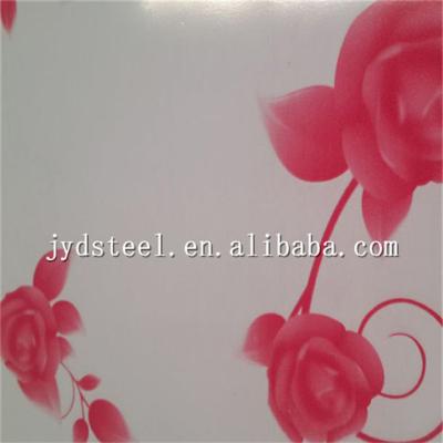 China Roofing Tile Printed Color Coil Printing PPGI Steel Coil Steel Flower Pattern for sale