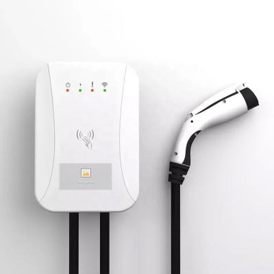 China Waterproof IP65 Electric Car Charging WallBox 1 Phase EV Charger Station UL Certified Smart APP Charging LEVEL 2 OULAN-CC-002 for sale