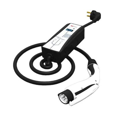 China Indoor 16A, 32A 3.5KW Current Adjustable, Portable 7KW Home EV Charger Type 2 GBT Type 1 Plug Electric Car EV Charger for sale