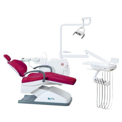 China Simple Hospital Dental Chair With LED Light And Ceramic Cuspidor Dental Unit for sale