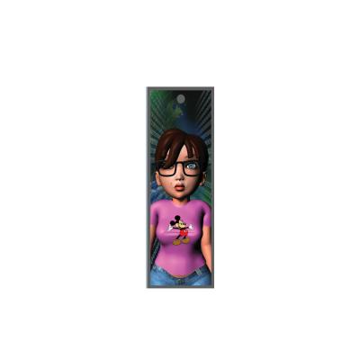 China custom 3d lenticular magnetic 3d PET bookmark for kids for sale