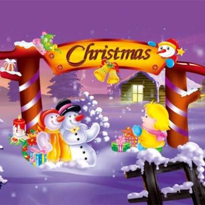 China New Europe Style Custom Lenticular Flip 3d Christmas Card for sale