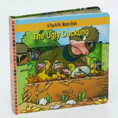 China Custom Flip Effect Kids And Children Educational Book With Lenticular Printing 3D Effect for sale