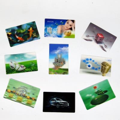 China high quality lenticular plastic printing 3d VIP business name card customized size for sale